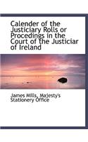 Calender of the Justiciary Rolls or Procedings in the Court of the Justiciar of Ireland: (English)