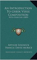 An Introduction To Greek Verse Composition
