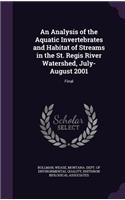 An Analysis of the Aquatic Invertebrates and Habitat of Streams in the St. Regis River Watershed, July-August 2001