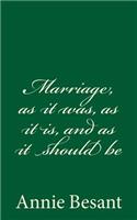 Marriage, as It Was, as It Is, and as It Should Be