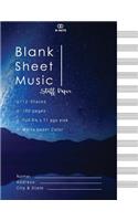 Blank Sheet Music Staff paper