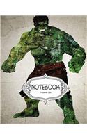 Notebook Journal Dot-Grid, Lined, Blank No Lined: Watercolor Hulk v.3: Notebook Journal Diary, 120 pages, 8" x 10" (Notebook Journal)