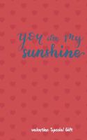You are my sunshine The Couples Journal Special Gift