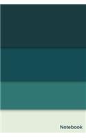 Notebook: Simple And Elegant eye pleasing colorful Notebook Colors: Gable Green-Elephant-Ming-Kidnapper/Lined and numbred Notebook / Journal Gift, 120 Pages, 