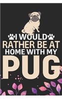 I Would Rather Be at Home with My Pug