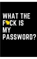What the F*ck is My Password?: A Password Tracker and Logbook- Organized Alphabetically-- Funny White Elephant Gag Gift - Secret Santa Idea, Journal Notebook Softcover