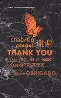 Thankful Thank you multiple languages: Thanksgiving black marble Gratitude Journal for More Mindfulness, Happiness and Productivity The Perfect Gift for women, men & kids To Cultivate An 