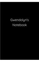 Gwendolyn's Notebook: Notebook / Journal / Diary - 6 x 9 inches (15,24 x 22,86 cm), 150 pages.