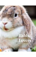 Rabbit Lovers 100 page Journal: Large notebook journal with 3 yearly calendar pages for 2019, 2020 and 2021 Makes an excellent gift idea for birthdays or any special occasion