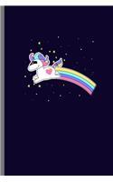 Space Unicorn: Cute Unicorn Design Perfect for Students, Kids & Teens for Journal, Doodling, Sketching and Notes Gift (6"x9") Lined Notebook to write in