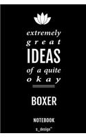 Notebook for Boxers / Boxer: awesome handy Note Book [120 blank lined ruled pages]