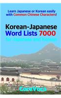 Korean-Japanese Word Lists 7000 for Japanese and Korean