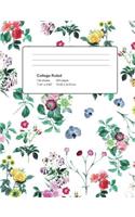 Leaves Composition Notebook: Big Composition Book, Journal, Cute Notebooks, Cool Notebooks, School Books (7.44 X 9.69) Large, Composition Notebook College Ruled Paper, 100 Sheet