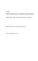 Lightweight Solar Concentrator Structures, Phase 2