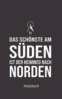 Das Schönste Am Süden Ist Der Heimweg Nach Norden: Notizbuch Ein Notizbuch Für Echte Seebären Und Solche, Die Es Noch Werden Wollen I 120 Seiten Mit Punktraster Zum Schreiben Oder Zeichnen