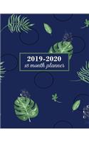 2019-2020, 18 Month Planner: July 2019 - December 2020 Weekly and Monthly Planner + Comes with to Do List and Holidays, Banana Leaf, 8.5 X 11