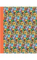 Journal: Doodle Monsters (Orange) 8x10 - Lined Journal - Writing Journal with Blank Lined Pages: Doodle Monsters (Orange) 8x10 - Lined Journal - Writing Journal with Blank Lined Pages