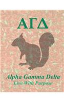 Alpha Gamma Delta: Blank Sketch / Drawing Book - 8.5 X 11 Paper - Unlined Notebook - 100 Pages