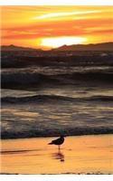 Beautiful Huntington Beach California USA At Sunset: Notebook, 6 x 9. 150 Lined Pages, Softcover