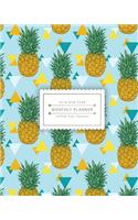 2018 New Year Monthly Planner: Colorful Pineapple: 2018-2019 Monthly Calendar Planner - Size 8x10 Inches: Follow Your Passion
