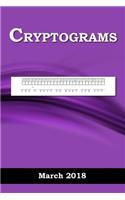 Cryptograms: March 2018