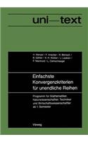 Einfachste Konvergenzkriterien Für Unendliche Reihen