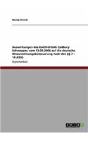 Auswirkungen des EuGH-Urteils Cadbury Schweppes vom 12.09.2006 auf die deutsche Hinzurechnungsbesteuerung nach den §§ 7 - 14 AStG