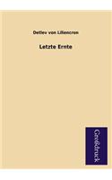 Letzte Ernte