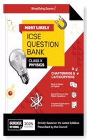 Gurukul By Oswal Physics Most Likely Question Bank for ICSE Class 10 for 2025 Exam - Chapterwise & Categorywise Topics, Previous Years Board Questions, Latest Syllabus, New Paper Pattern