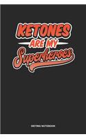 Dieting Notebook: Dotted Log Book For Gym Freak And Love The Ketogenic Diet: My Diet Journal Ketones Are My Superheroes Gift
