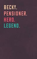 Becky. Pensioner. Hero. Legend.