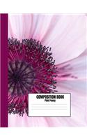 Composition Book Pink Peony