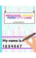Preschool Writing Paper With Lines