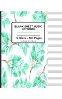 Blank Sheet Music Notebook