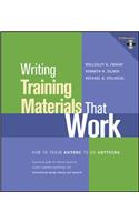 Writing Training Materials That Work
