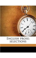 English prose; selections Volume 4