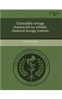 Extendable Storage Framework for Reliable Clustered Storage Systems
