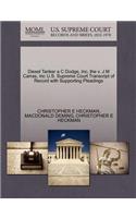 Diesel Tanker A C Dodge, Inc, the V. J M Carras, Inc U.S. Supreme Court Transcript of Record with Supporting Pleadings