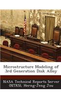 Microstructure Modeling of 3rd Generation Disk Alloy