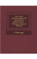 Les Lieux Geometriques En Geometrie Elementaire