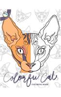 Colorful Cats Coloring Book