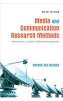 Media and Communication Research Methods