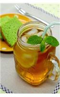 Refreshing Iced Tea with Lemon, Mint and Pistachio Cake Journal