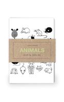 Animals Artwork by Julia Kuo Journal Collection 1: Set of two 64-page notebooks