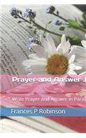 Prayer and Answer Journal