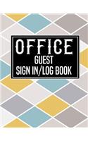 Office Guest Sign in Log Book