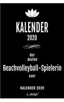 Kalender 2020 für Beachvolleyball-Spieler / Beachvolleyball-Spielerin