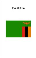 Zambia: Country Flag A5 Notebook to write in with 120 pages