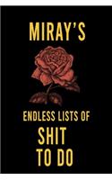 Miray's Endless Lists of Shit to do