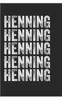 Name HENNING Journal Customized Gift For HENNING A beautiful personalized